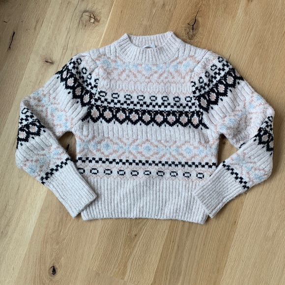 ASTR the Label Maria Sweater in Ivory Black Multi - Picture 3 of 11